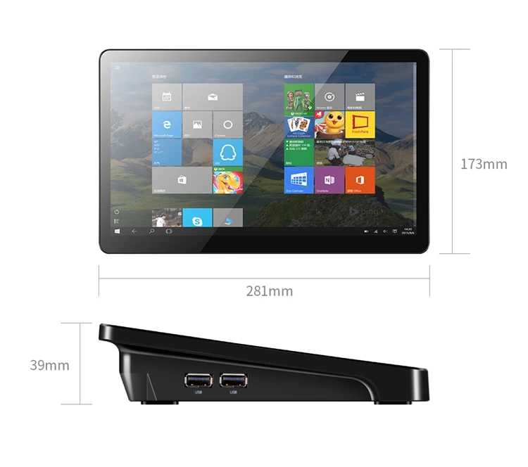 2022 industrial tablet Windows 10 Home 8GB 256GB M.2 SSD cheap mini pc core i3 touch screen mini pc for vending machine