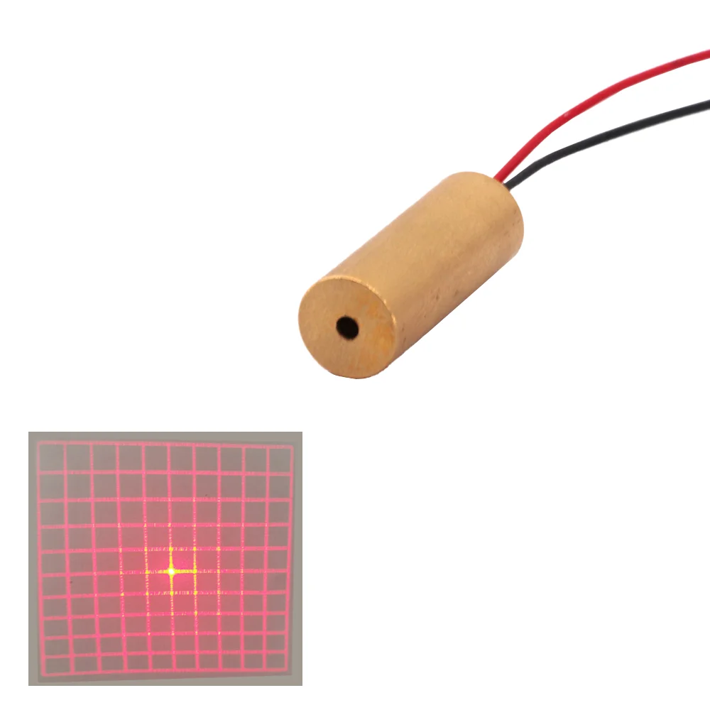 High End 650nm red laser module  Marker icon 5mw  DOE  10x10 Gird   Laser pattern customizer laser equipment parts