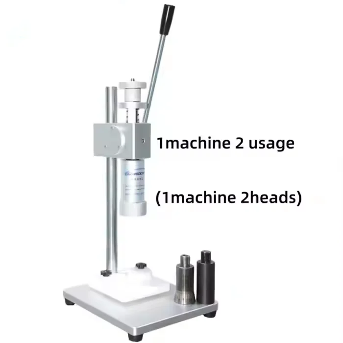 Manual capping machine for perfume bottles