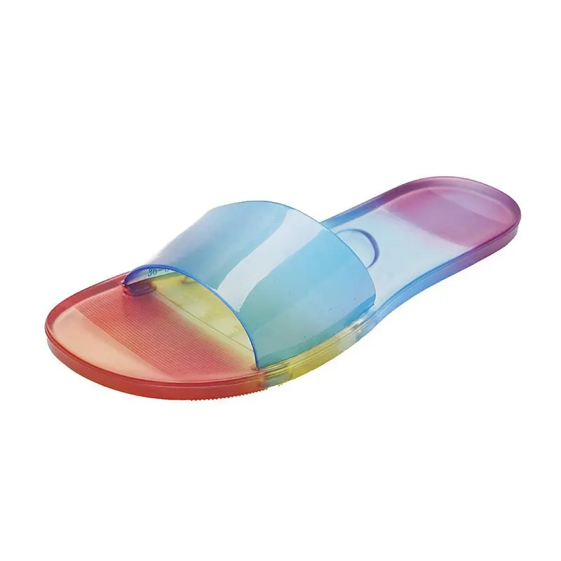 Dropship Transparent PVC Cute Jelly Shoes for Women Brand Wholesale Slides Slippers Kids Women Ladies Slippers Jelly Sandals