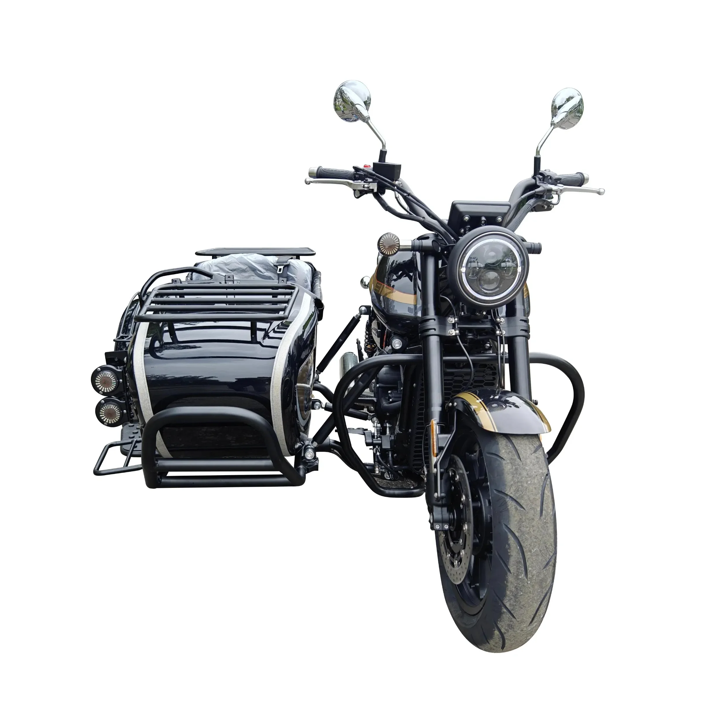 2025 Super Cool V-type Twin-cylinder Liquid-cooled Eight-valve Asynchronous Engine 800CC Motorcycle Sidecar for Travel