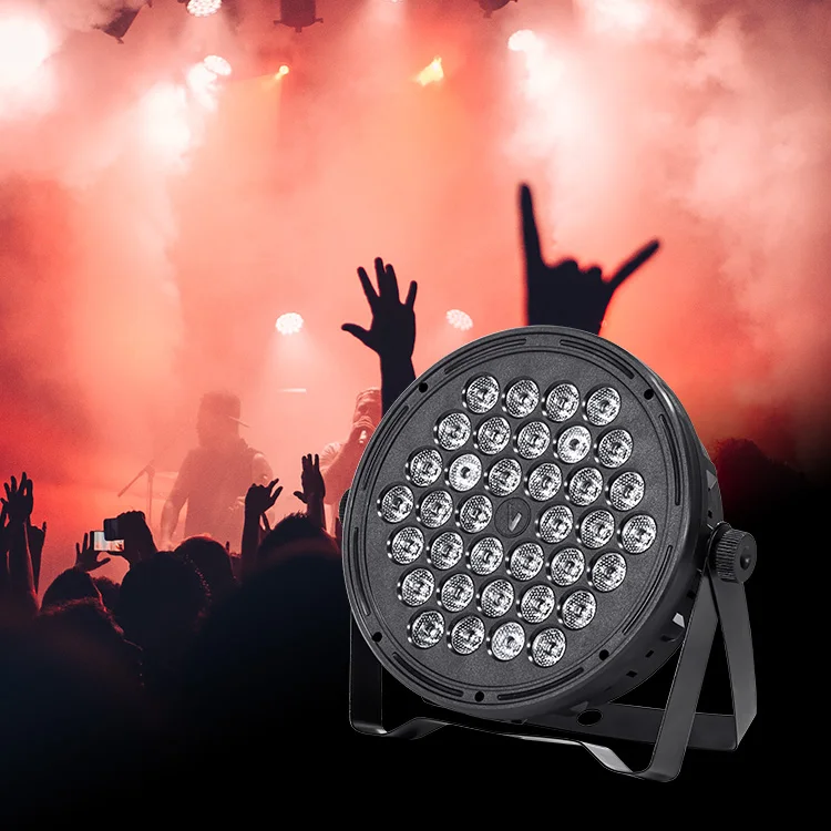 Внутренний Янтарный Белый Par can dmx512 dmx управление rgb disco dj party club stage light led par 36