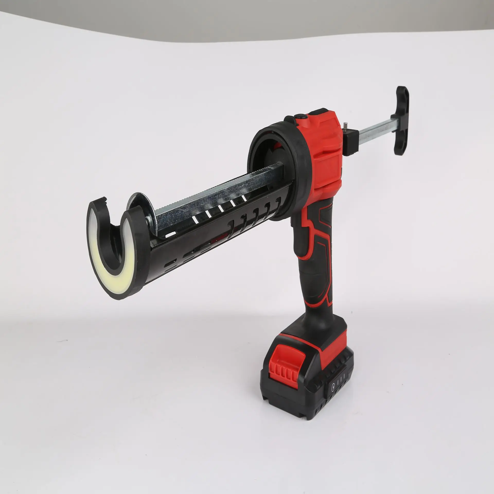 Li-on Battery 600ml Electric Power Caulk Gun Cordless Pneumatic Glue Gun Led Plastic Handle Refillable Battery Powered Caulk