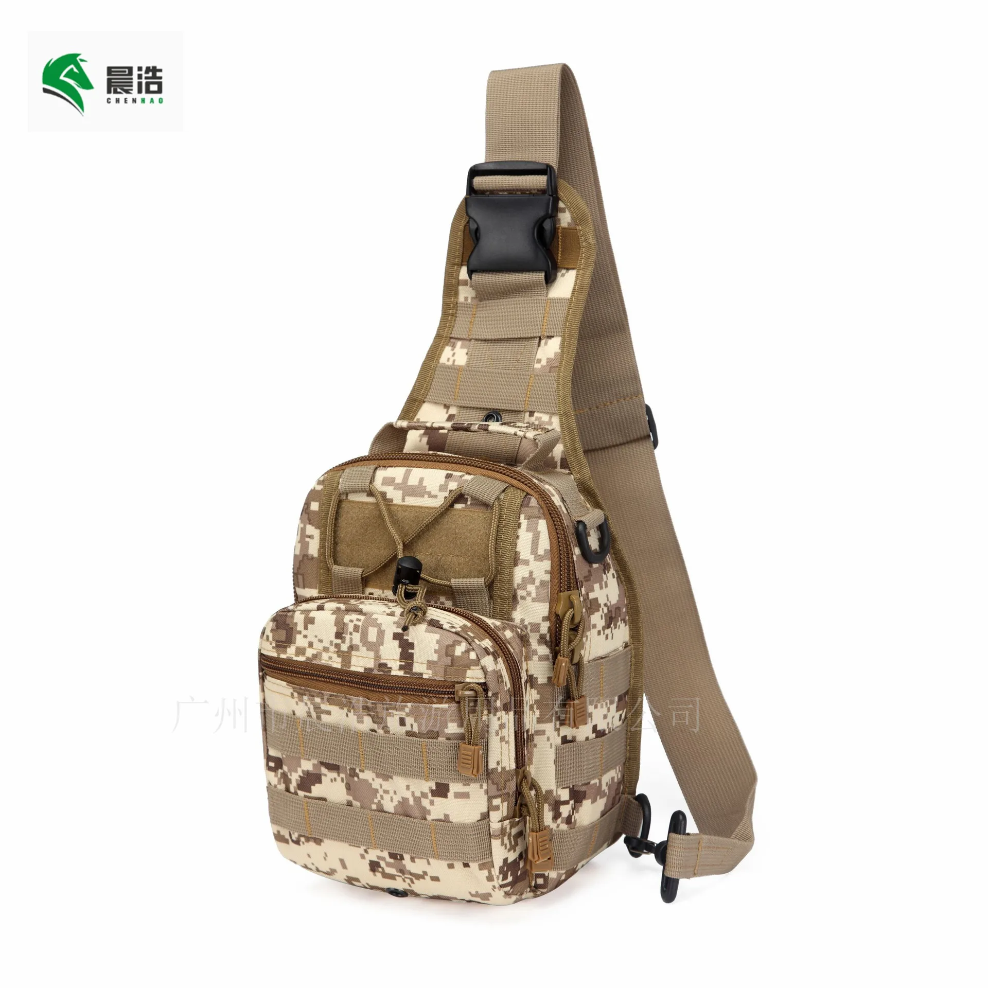 Chenhao Rucksack Mountaineering Bag Waterproof Travel Molle Backpack Crossbody Casual Slingback Pack Tactical Sling Bag