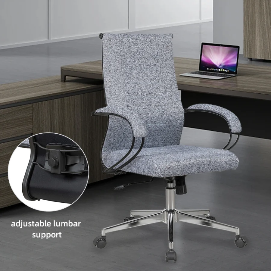 Wholesale custom ergonomic fabric thin pad meeting room computer executive chair desk swivel office chair with lumbar support
