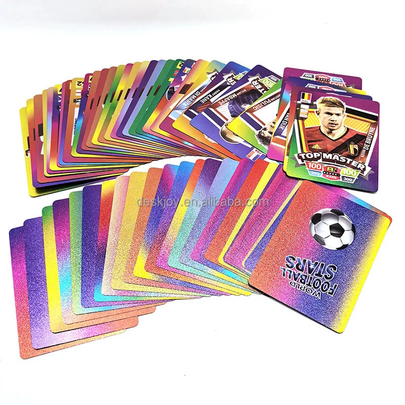 Новое поступление от Deskjoy коллекционные карточки panini Star лимитированные карты золотая фольга Футбольная звезда Ronaldo Messi мировые футбольные