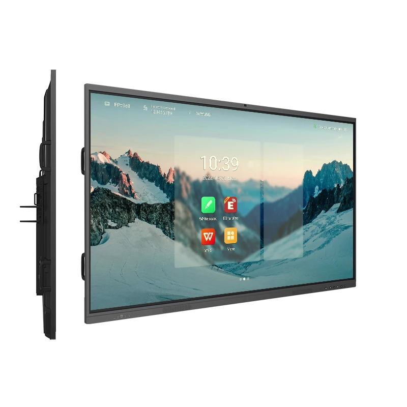 Ikinor 65 75 inches smart board 20 points interactive flat panel office school interactive white board