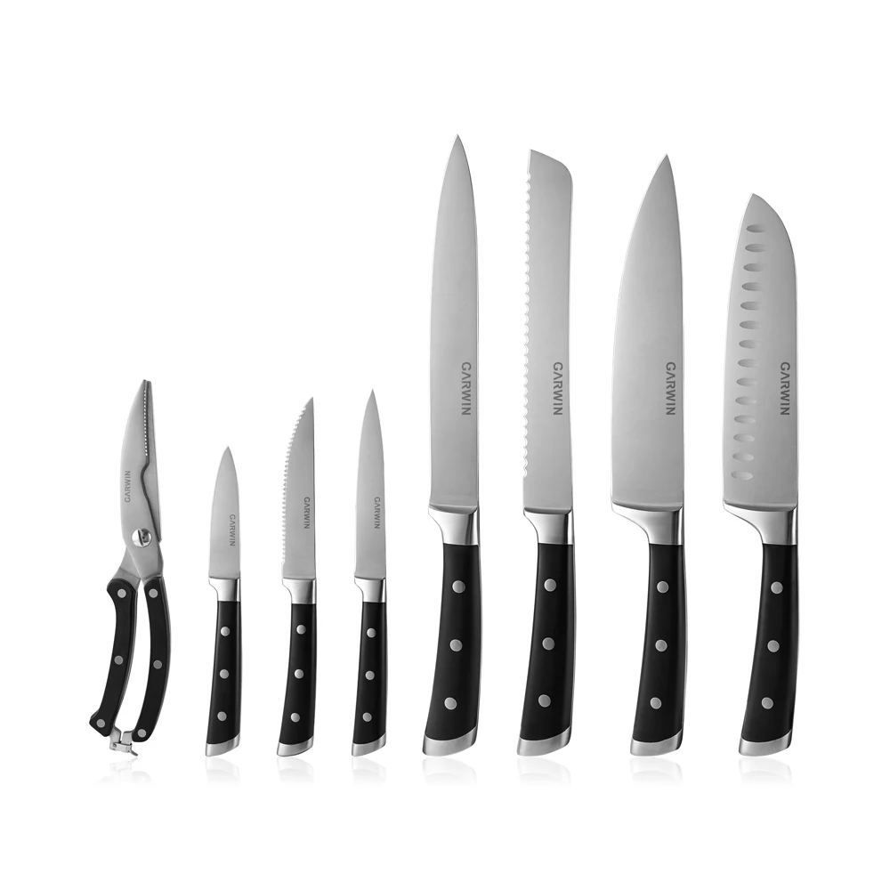 Garwin Hot Sale 5Cr15MoV Stainless Steel Kitchen Knife Ergonomic Chef Knife Set with ABS Handle