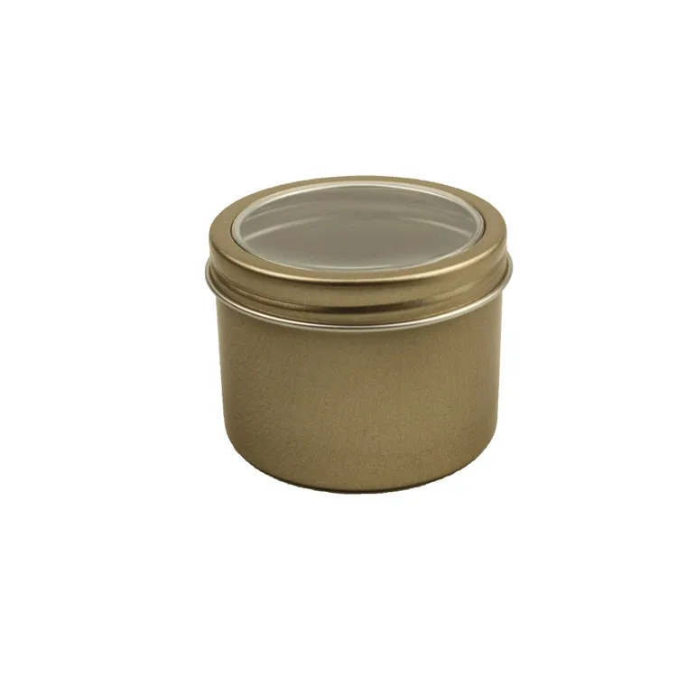 Promotional Beautiful Seamless Rose Gold Tins 4 Ounce Tin Candle Can 120ml 110ml 1.67oz aluminium tins for cosmetic packaging