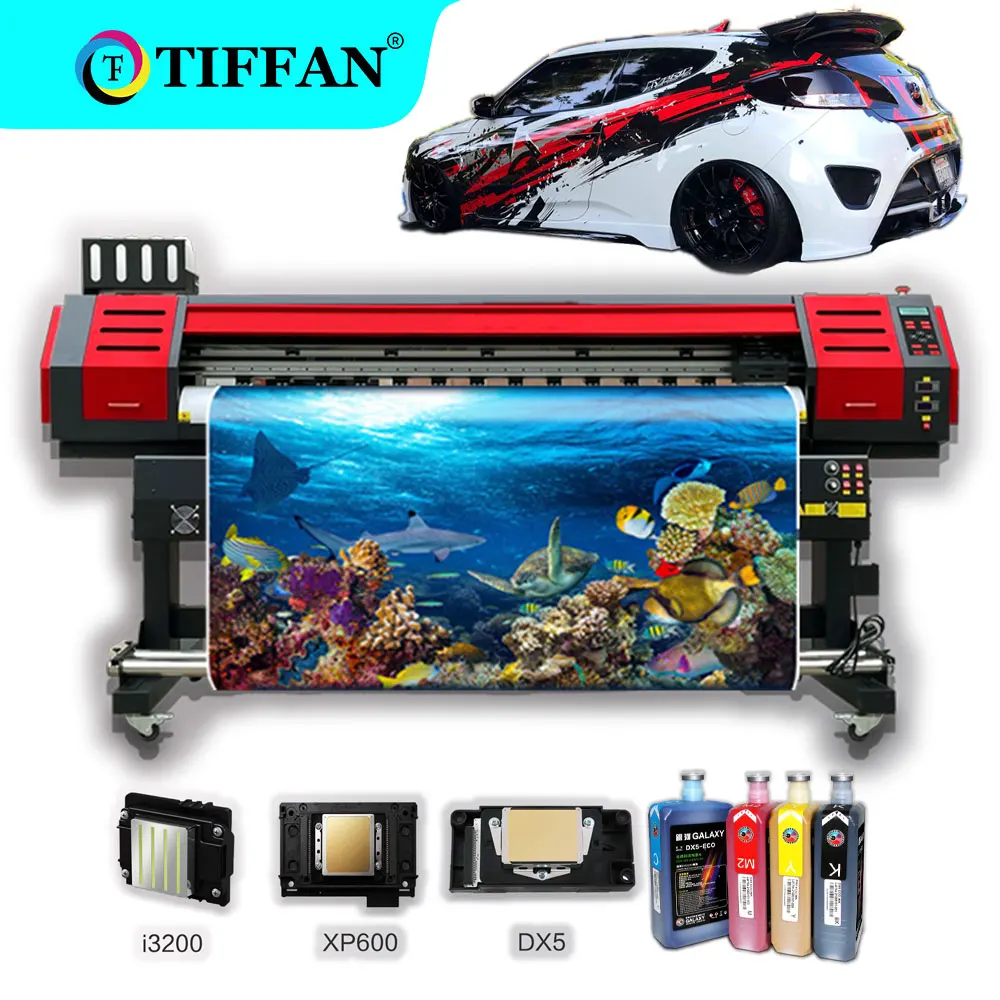 Fast Large Format Xp600 I3200 Multicolor Canvas Printing Machine Plotter Printer 1.8M 10Ft Eco Solvent Printer