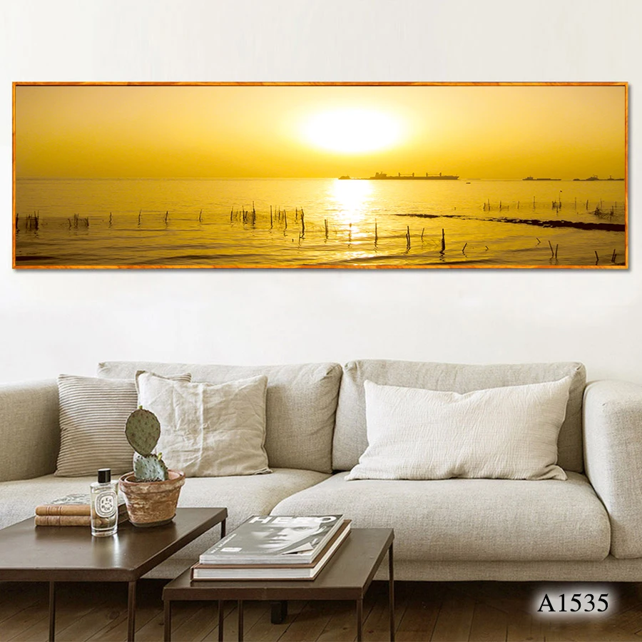 Acrylic Sheet With UV Sea Sun Rise Stained Glass for Acrylic Panel Pattern Printing Custom Display Wall Mount Art Print