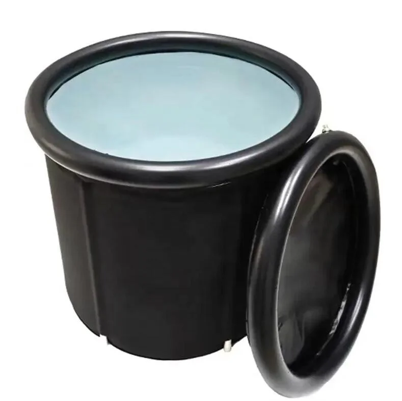 Popular portable PVC folding hot tub spa inflatable ice bath tub for 1 person