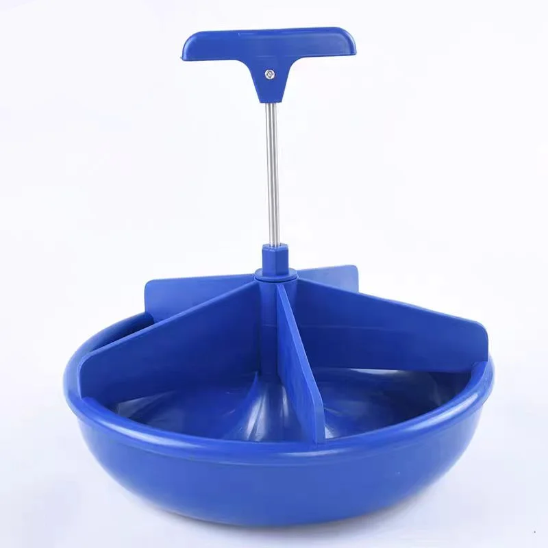 Poultry Animal Pet Piglet Farm Blue Plastic Round Pig Feeder Bowl