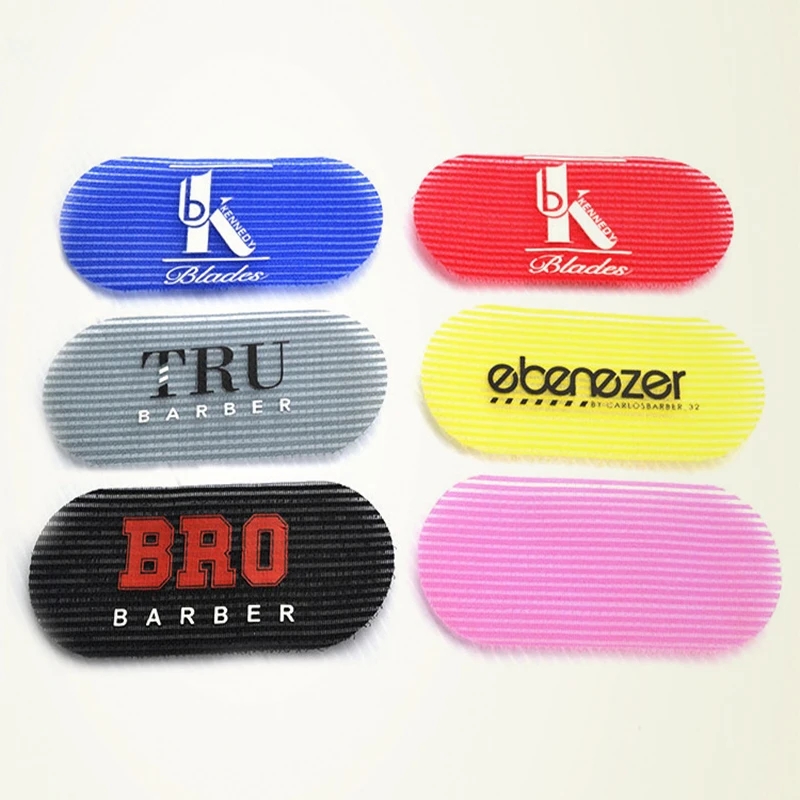 Customize various black nylon material girls hairdressing accessories reusable curling iron hook and loop