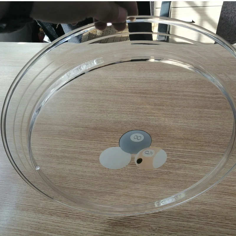Transparent Plastic Billiard plate Tray