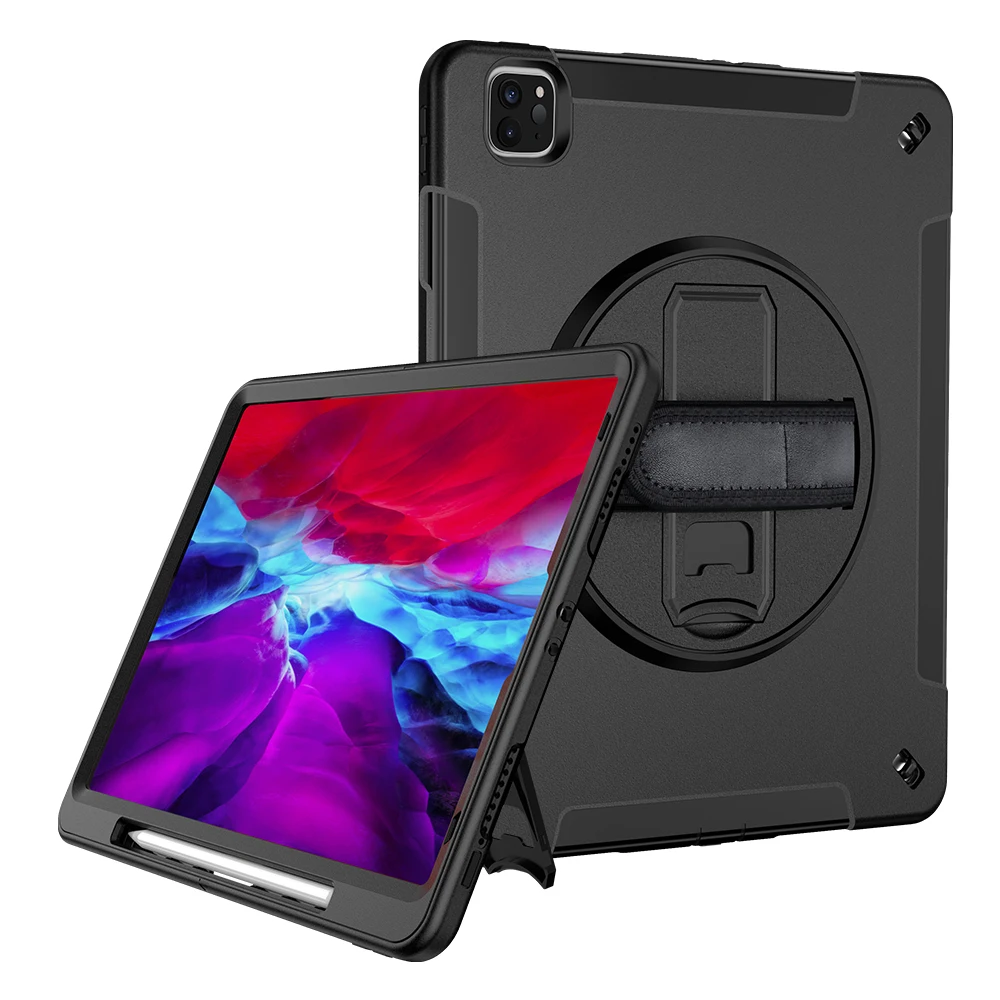  360 градусов вращения ручной ударопрочный чехол Чехлы для планшета IPad 10 2 дюймов iPad
