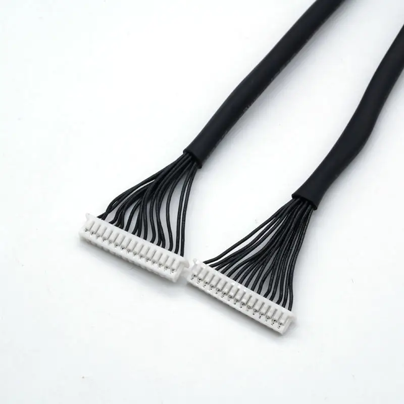 Molex 51021 Ph1.25mm 15pins To 15pins Connector Wire Harness Black Cable Wiring Harness