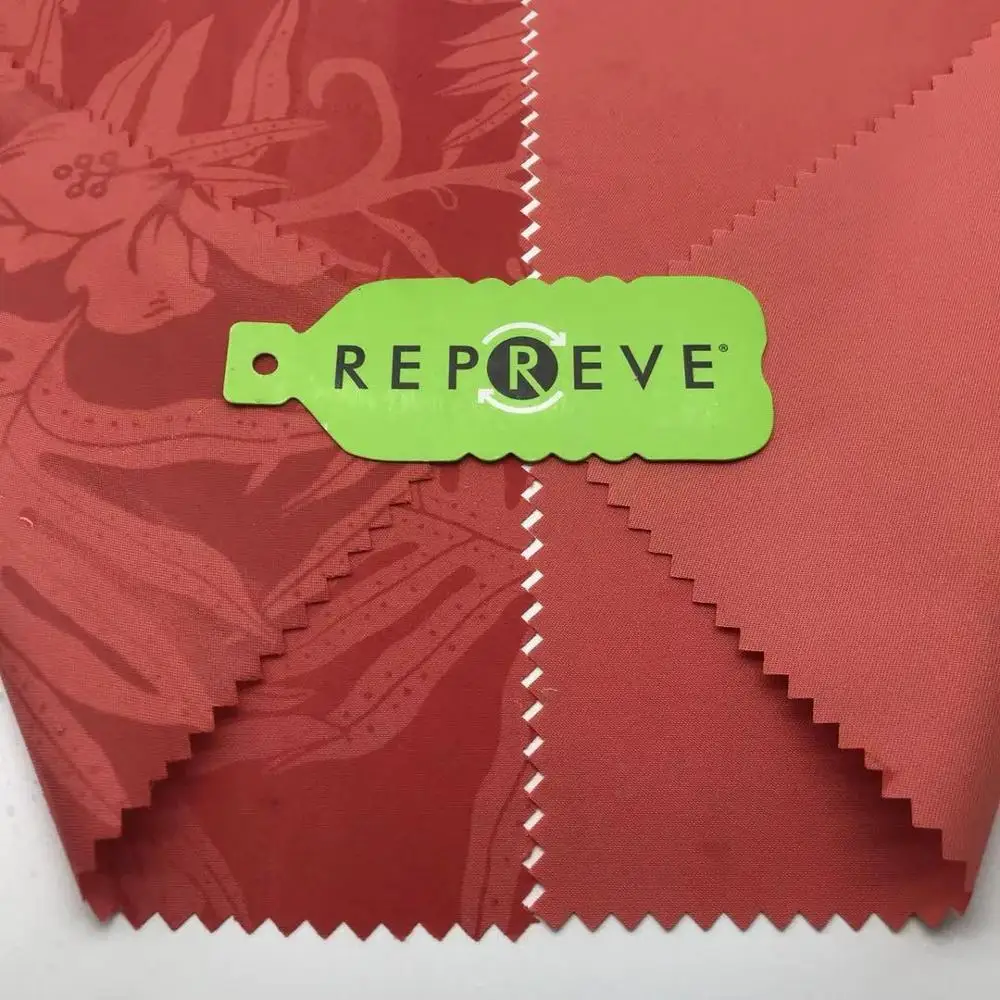 
recycle bottle fabric peach skin fabric for beach short magic printed fabric 