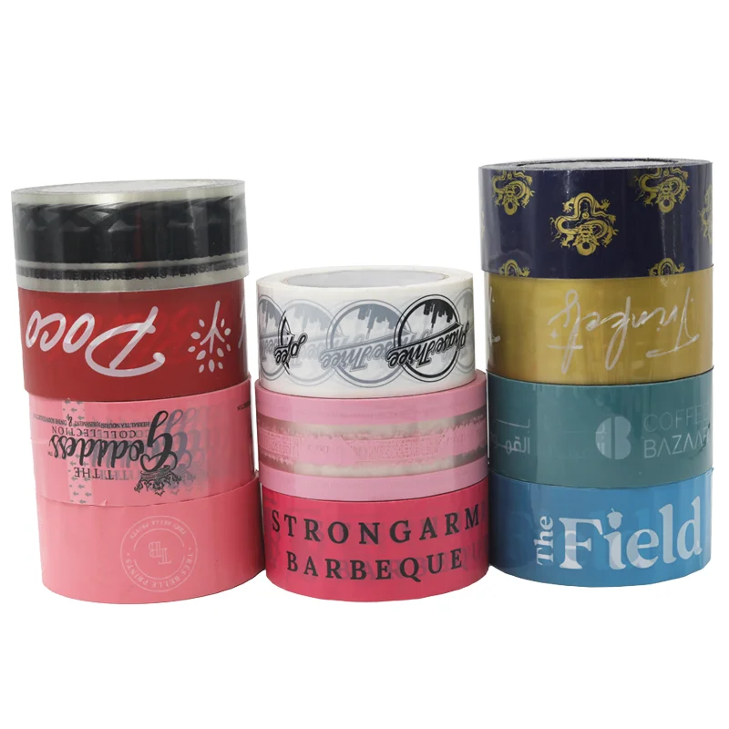 Cinta Embalaje Personalizada Design Printed Box Sealing Packing Tape With Company logo