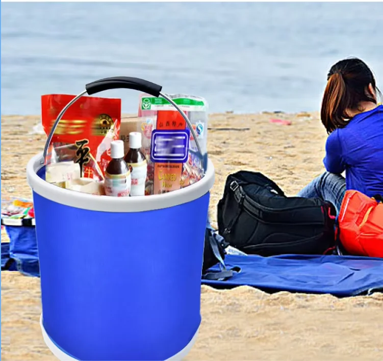 SEQ Hot Sale Reusable Eco-friendly Multi-purposed Portable Collapside Bucket for Car Washing Camping and Tourism