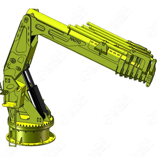 
Pedestal Deck Knuckle Boom Marine Crane 
