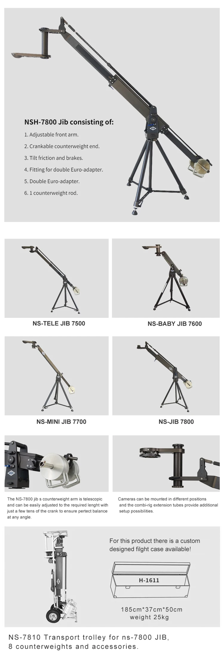 jib crane hd monitor