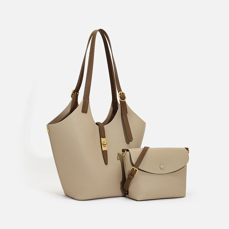 Large Capacity Multifunction Zipper Pocket Anti Theft Women Bag Soft Leather Crossbody shoulder Bag