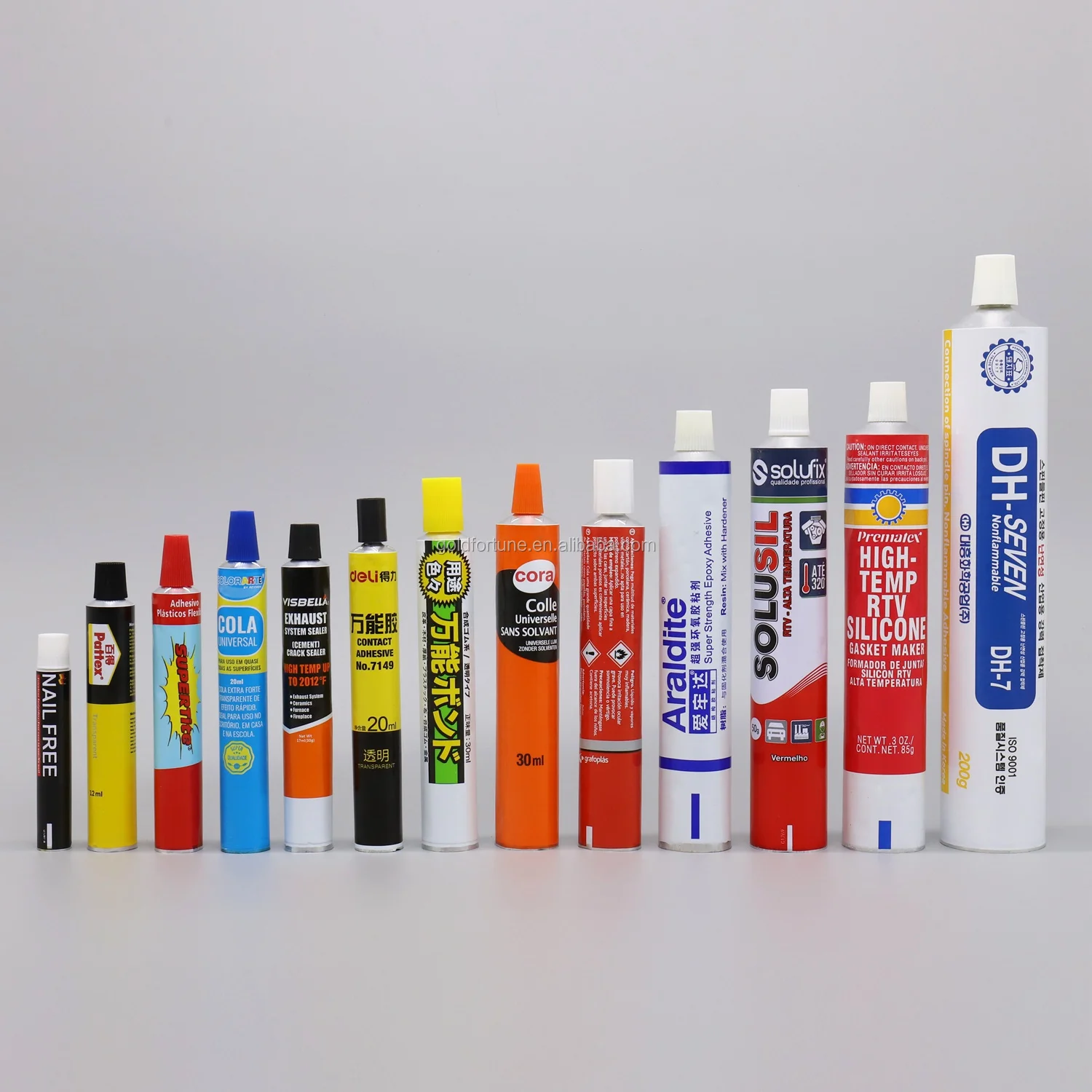 Aluminum Squeeze Tubes For Packing Ointments, Creams, Toothpaste, Shaving Creams, Glues, Adhesive, Hair Color, Cosmetic