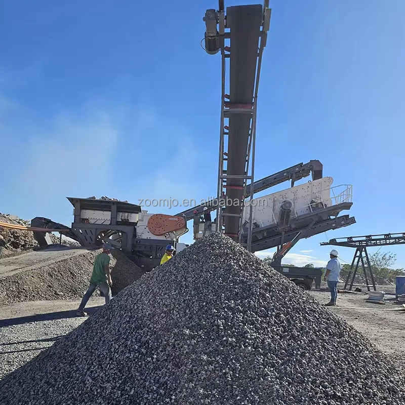 Diesel Engine Type Mini Mobile Jaw Crusher Mobile Stone Crusher Machine Portable Mobile Crushing Plant