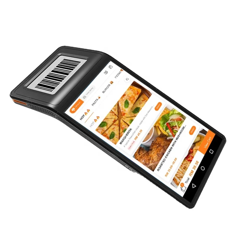 touch screen handheld pos terminal customized Android Pos Terminal system for Online Order Management
