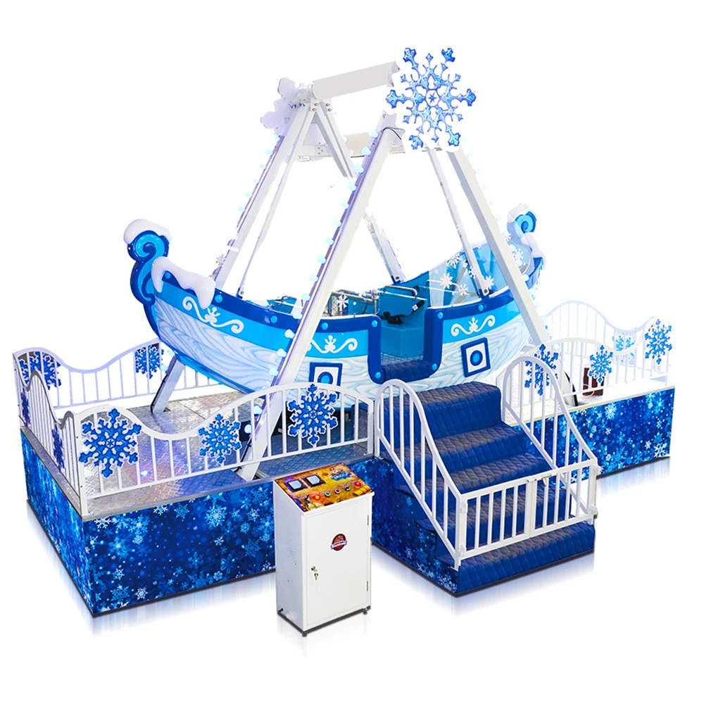 8 seats outdoor play equipment low price supplier kids electric fun fair indoor playground mini pirate ship ride for sale