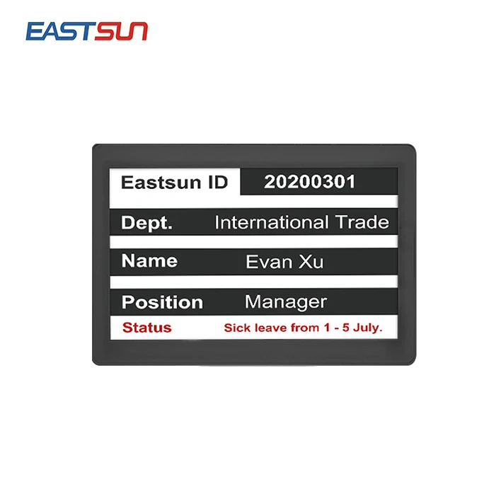 7.5 inch Eink Ward Bedside Card Digital Signage Display Hospital Epaper Signage