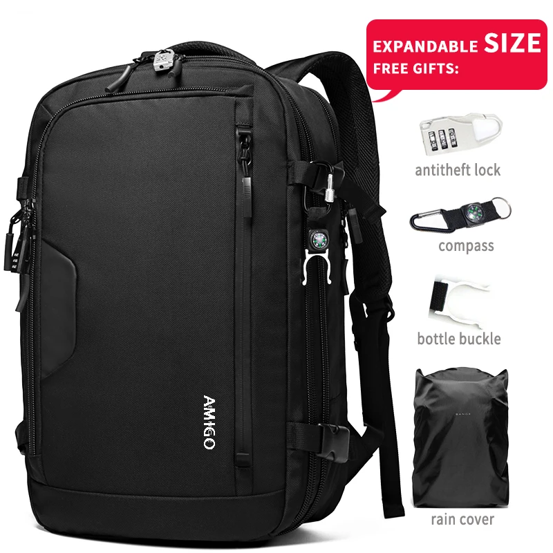 Durable  outdoor multifunctional men fashion waterproof anti theft custom travel laptop backpack