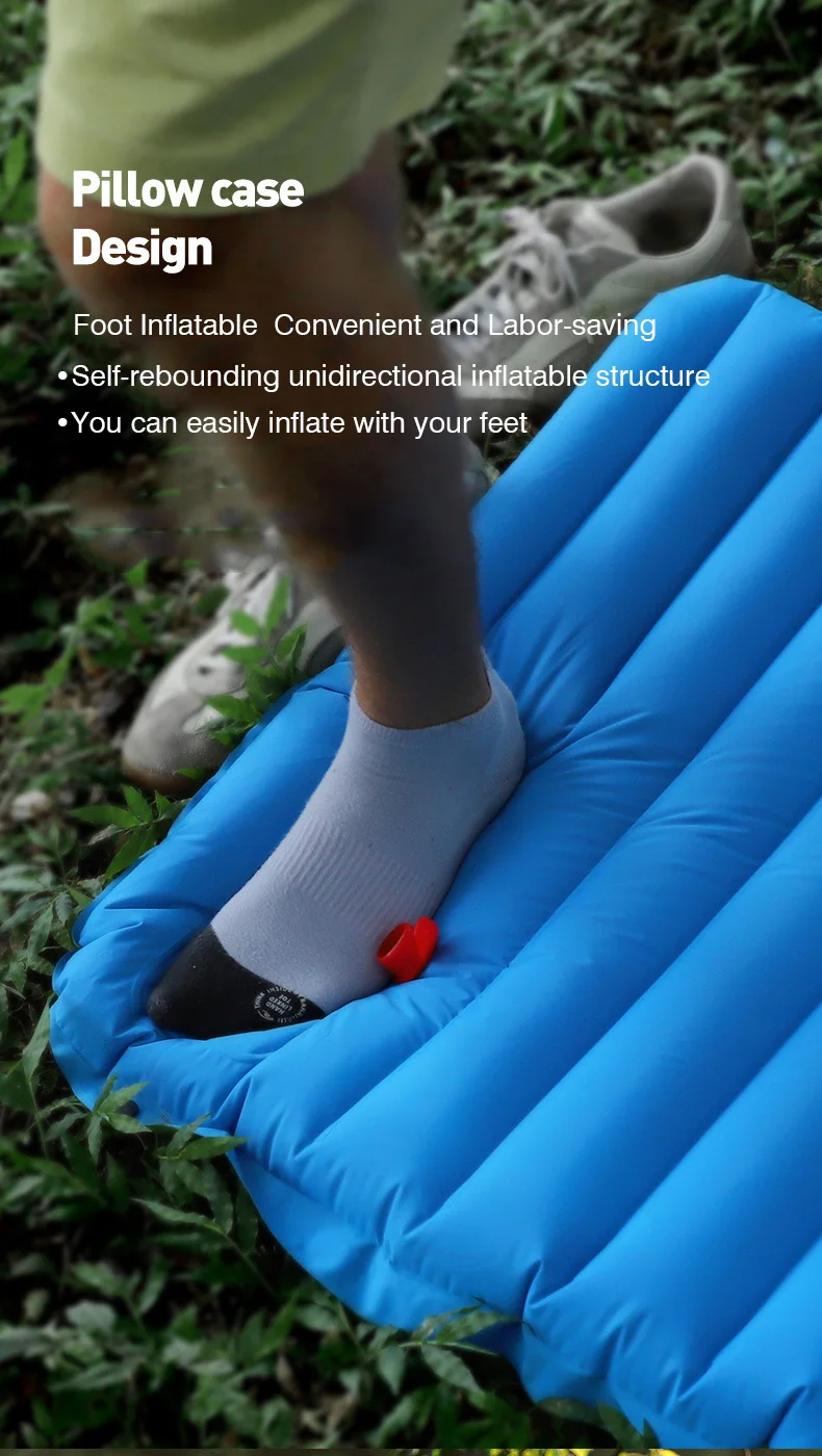 Ultralight Self-inflating Air Mattress Widen Sleeping Pad Splicing Inflatable Bed Beach Picnic Mat Camping Tent Air Cushion