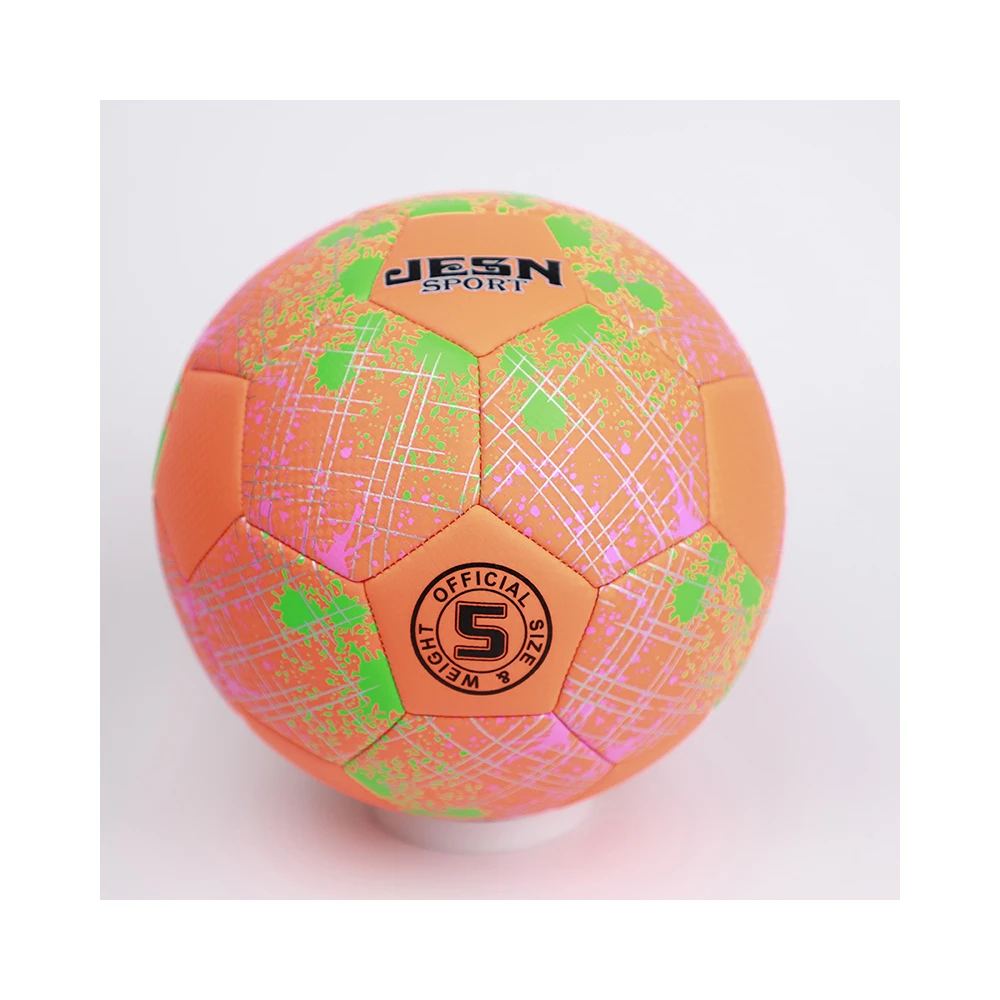 
New Listing Customize Official Size 2 PU Machine Stitched Soccer Football Ball for Match 