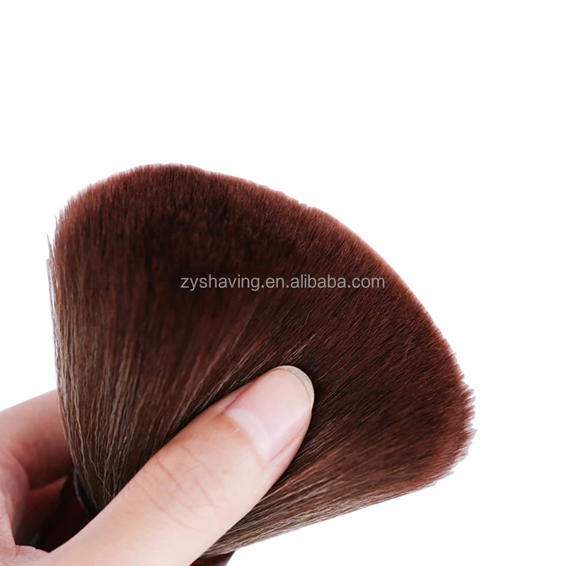 Natural rosewood Salon Cleaning Brush Black Powder Duster Barber Brush neck duster