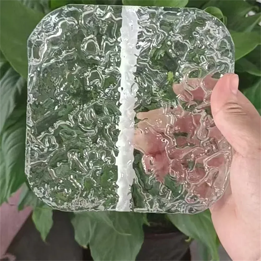 Crystal Glass Block With Hole clear Glass Brick Decorative Glass Block For Indoor Decoration