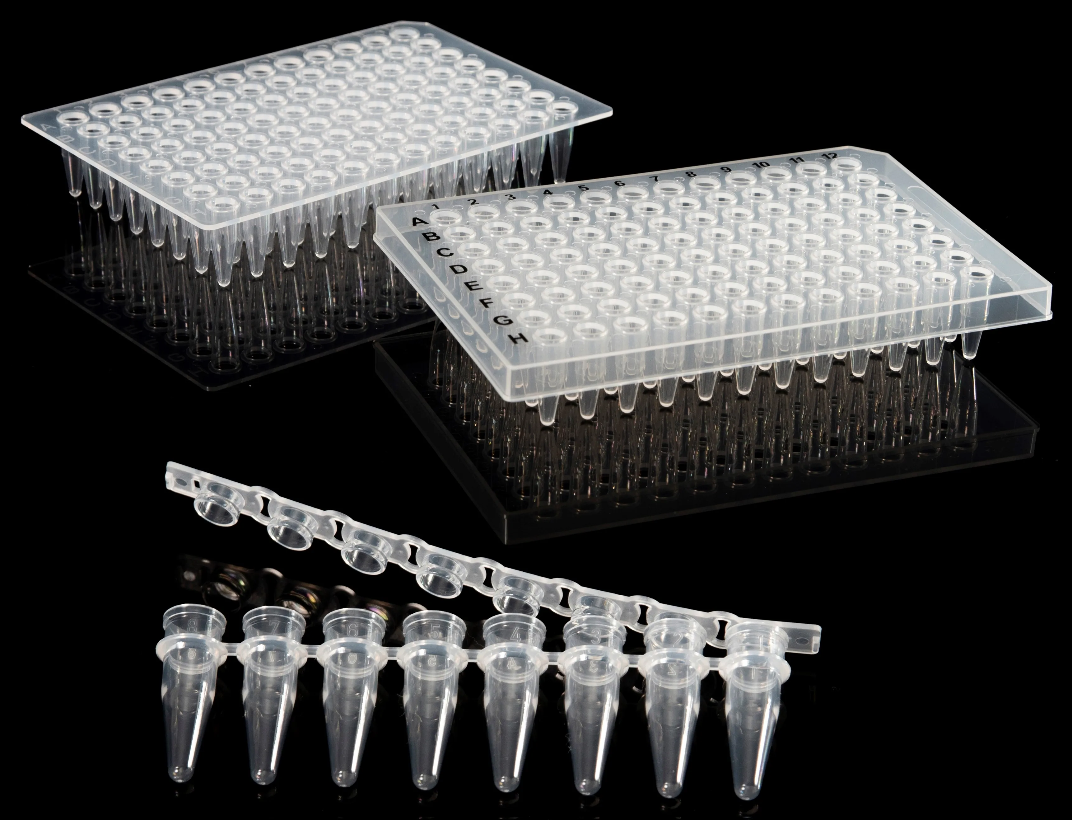 CELLPRO 0.2ml 96 well PCR  microplate,half skirt,clear,white,lab consumables