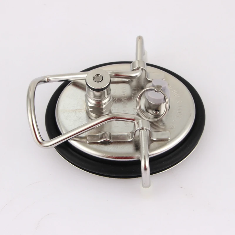 stainless steel 304 Cornelius Keg Lid New Replacement Beer Barrels Lid with release valve Corny soda Keg Lid