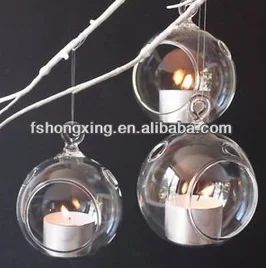 TCH 23 Wholesale new hanging glass ball candle tealight holder