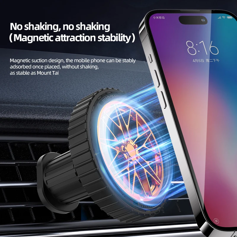 Amazon hot product mini portable strong magnetic mobile phone stand New design mobile installation dashboard car vent stand