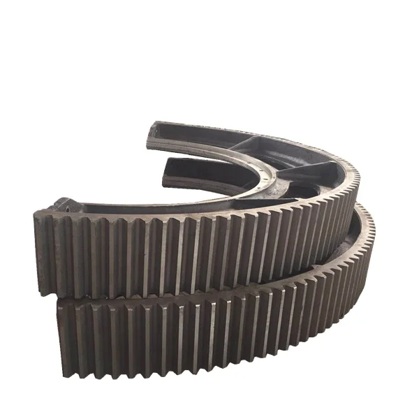 Casting segment ring gear/rotary kiln girth gear/ large module main drive arc split gear for ball mill