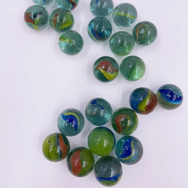 high quality kids playing decoration round glass marbles