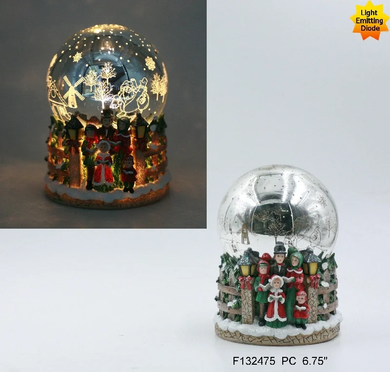 Wholesale Snow Globe Christmas Tree Mr Santa Snow Globe Music Box Christmas Decor