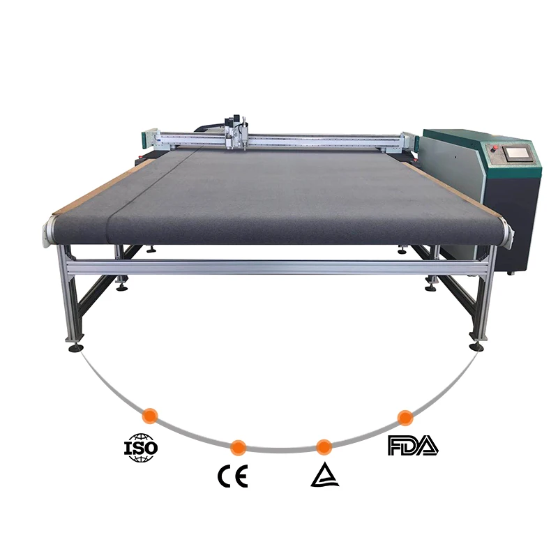 Textile Leather Cutter Boots Dieless Automatic Oscillating Knife Kt Board Cutting Machine Sale