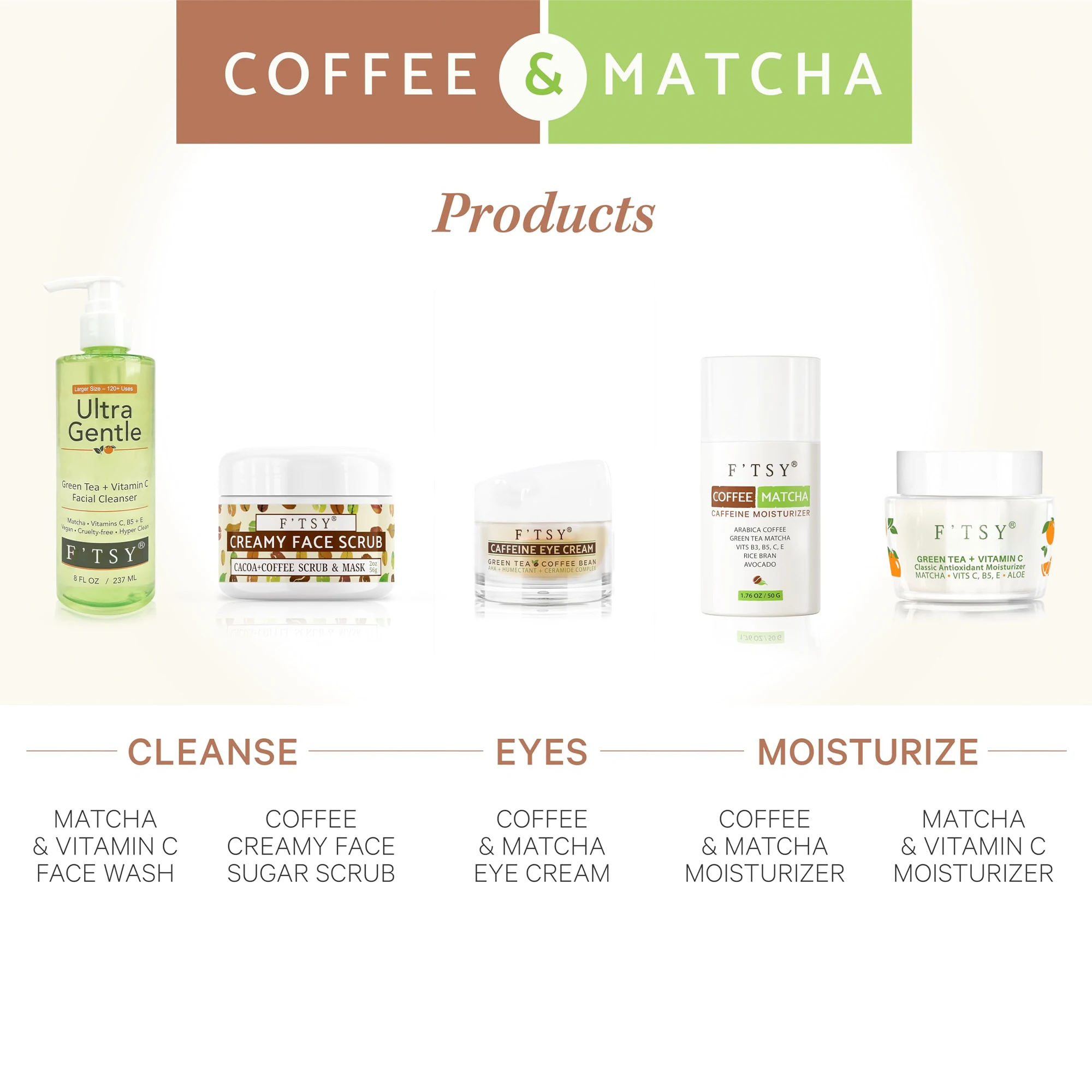 Organic Matcha Face Cream Moisturizer Skincare Green Tea Facial Cream For Women And Girls Face care