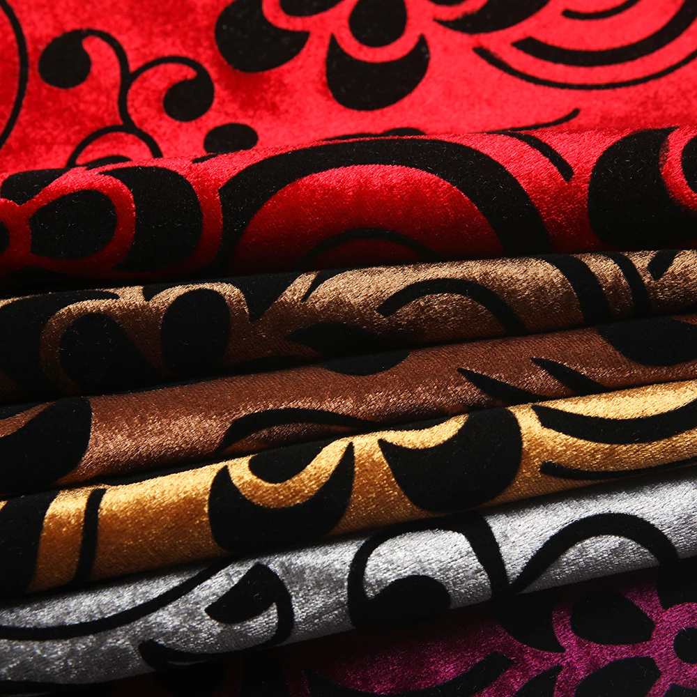 tricot flocking fabric for sofa furniture sofa fabric upholstery printed polyester fabric for sofas