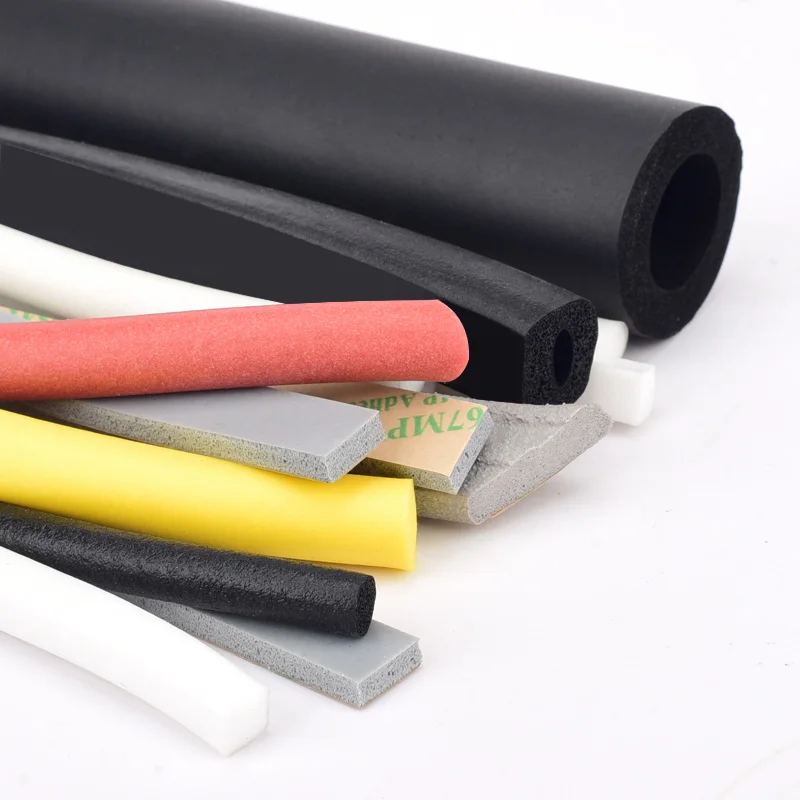 Protective silicone rubber sponge  tube high temperature resistance silicone foam tube