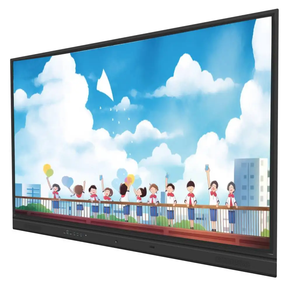 Oem Infrared Touch 65 75 86 98 Inch Android Windows PC Smart Board Interactive Board Led Whiteboard For conference video meeting