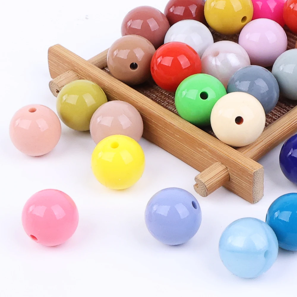 Manufacturer Bpa Free Food Grade Multicolor Soft Baby Teether Chain Beads Oem Liquid Silicone Bead For Bracelet Keychain Making